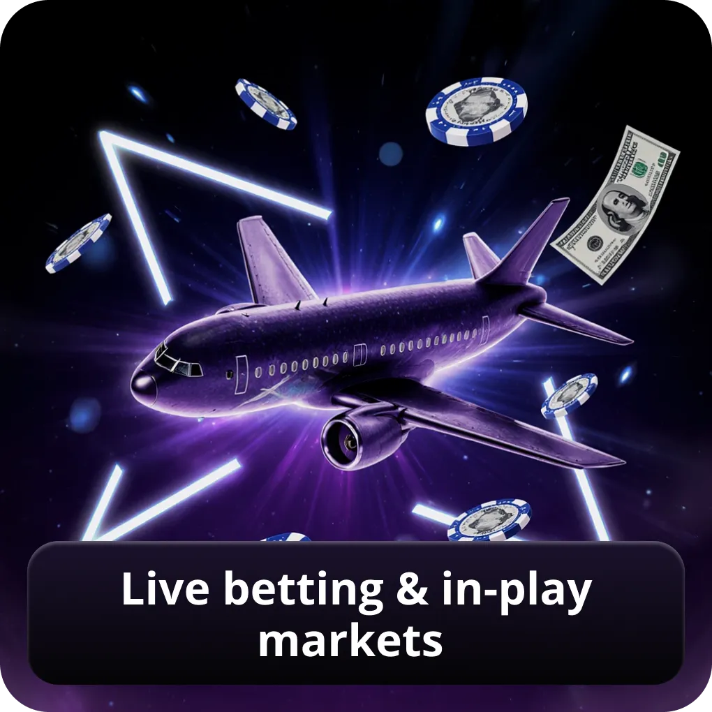 Betting sites: live betting & in-play markets